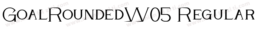 GoalRoundedW05 Regular Regular字体转换